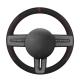 Customized Hand Sewing Suede Steering Wheel Cover For Ford Mustang