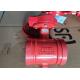 Dn100 Mm Red Butterfly Valve Water Medium Fire Protection