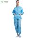 Laundering Durability ESD Anti Static cleanroom Jacket and pants, blue color