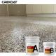100% Solid Epoxy Resin Floor Paint With Decorative Acrylic Broadcast Flakes