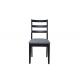 Simple And Stylish Black Upholstered Dining Room Chairs