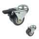 360 Degree Rotating Hole Head Lockable PVC Caster Wheel  For Freezer