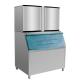 Guangzhou manufacture 500kgs to1000kgs Commercial Ice Cube Maker machine with CE fan cooling For ice plant and clube
