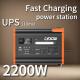 LiFePO4 Output Type 2000W Portable Solar Generator 2200W Solar Power Station for Home