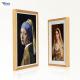 Customized Wooden Digital Photo Frame Viewer Wall Mounted Haze LCD Screen