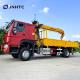 Sinotruk HOWO 4x2 300hp Crane Truck Manual Transmission