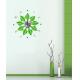 DIY Home Decoration Crystal Flower Wall Sticker Clock 10D007 