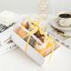Art Paper Gift Cake Box With Chocolate Shavings Flat Packed And Glossy Lamination