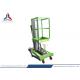 9m Single Mast Hydraulic Aluminum Lift Platform with 100kg Load Capacity