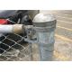 Galvanized  / Pvc Coated Temporary Chain Link Mesh Fencing Removable Fence
