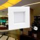 Dimmable 12W 900LM IP44 6 Square LED Recessed Lighting
