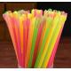 disposable plastic Spoon Straws  for slush syrup for Milkshake Straw plastic straws