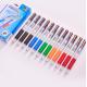 OEM/ODM Acceptable 4 Color 0.7mm Plastic Transparent Shuttle Pens for Office Writing