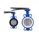 Ductile Iron Body Concentric Design Wafer Butterfly Valve for Straight Flow Control
