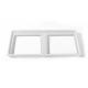 3.2mm White Frame Refrigerator Crisper Drawer Glass Cover