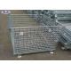 Warehouse Storage Steel Pallet Cages Galvanized Wire Mesh Butterfly Cage