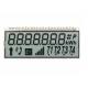 12 O'Clock 7 Digit Tn Panel Display , Twisted Nematic Lcd For Communications /