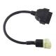 Black Diagnostic Motorcycle Control Cables 3 Pin Connector To 16 Pin Female