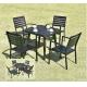 Waterproof Garden Metal Dining Set / Cast Aluminum Outdoor Furniture Table And Chair Set
