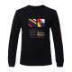 Black Casual Mens Pullover Jumper , Men's Knit Pullover Sweater Anti - Wrinkle