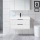 Custom White Floating Bathroom Sink Vanity Unit 500mm