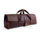 Soft Brown Leather Bar Tool Bag Waterproof With Detachable Shoulder Strap