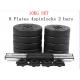 Environmental rubber coated dumbbell cement dumbbell set for weight lifting