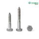 DIN571 Stainless Steel SS304 SS316 Hex Head Wooden Screw With Half Thread