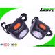 Safety Cordless LED Mining Cap Lamp Black Color 13-15 Hours Working Time