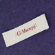 End Fold Woven Sew On Clothing Labels For Garment Heat Cut Neck Tag