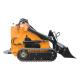 Skid Steer Diesel Loader With Bucket and Different Attachments Rated Pressure of 17 Mpa
