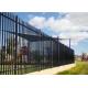 6FTX8Ft Black Powder Coated Steel Security Garrison Fence Steel Fence