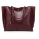 36x33x11 Cm Women Brown PU All Leather Tote Bag
