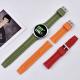 Multiple Colors Soft Silicone Watch Strap 22mm Flexible With Stainless Buckles