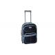 Black Iron Trolley 3 Pcs 8 Wheel Luggage Suitcase With Normal Combination Lock