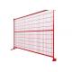 Red Movable Fence Temporary Fence Portable Construction Fence