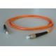 SC FC LC ST MU MTRJ MPO Fiber Optic Patch Cord 0.3dB Insertion Loss Customized Length