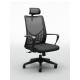 Swivel Black Mesh Office Chair With Arms , 264lbs Breathable Office Chair