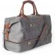 Large Capacity Canvas Carry On Duffel Tote Weekender Overnight Travel Bag With Shoe Pouch