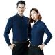 Covered Button Closure Shirts for Men and Women Custom Logo Casual Office Wear Plus Size