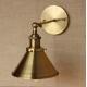 Wrount Iron Brass Vintage Wall Lamp Light For Cafe Room Edison brass wall lamp （WH-VR-105）