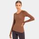 Stretchable Equestrian Riding Tops Anti pilling Womens Long Sleeve Base Layer