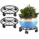 Indoor and Outdoor Plant Dolly Rolling Stand for 10.2 and 12 Inch Pots Perfect for Office