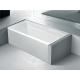 Acrylic White Skirt Bathtub Without Drainer High Gloss JND-EC1584