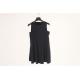 100% Polyester Ladies Dress Clothing Sleeveless Black Short Dress Casual