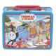Thomas Lunch Tin Box Vintage Metal Lunch Boxes with Plastic Handle Empty Tin Cans