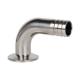 SS304L/SS316L Sanitary Stainless Steel 90 Degree Elbow Hose Barb for Chemical Equipment