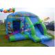 Blue Inflatable Bouncer Slide , Water - Proof Kids Outdoor Inflatable Slides