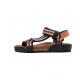 Open Toe Wood Dregs Comfortable House Sandals Ethnic Style Printing