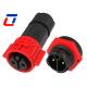 2 Pin Waterproof Power Connector 20A 300V Industrial Waterproof Aviation Connector